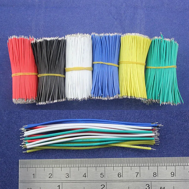 50 шт. pcb припой кабель 26AWG 7,8 см Fly Перемычка провода кабель оловянный проводник провода цвет выбрать