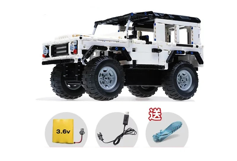 Цена AIBOULLY C51004 Technic серия 553 шт. Defender Радиоуправляемая машина внедорожник DIY конструктор автомобиль кирпичные игрушки для детей