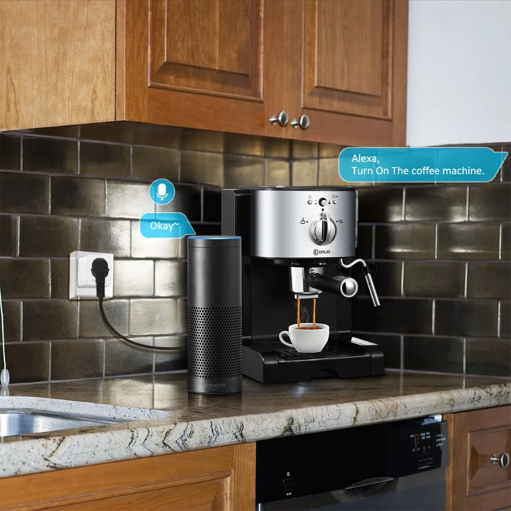 4 шт. умная розетка мини Wifi работает с Google Assistant IFTTT для функции таймера голосового