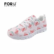 FORUDESIGNS/Женская обувь на плоской подошве с героями мультфильмов, животными, слоном с Для женщин удобные легкие Вес кроссовки женские Обувь для отдыха