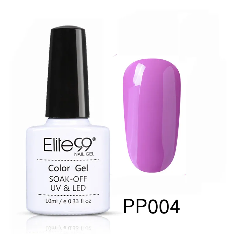 Elite99 10 мл фиолетовый гель лак 48 разноцветный Гель-лак для ногтей лак топ «сделай сам» базовый слой Hybird дизайн праймер для ногтей маникюр - Цвет: 004