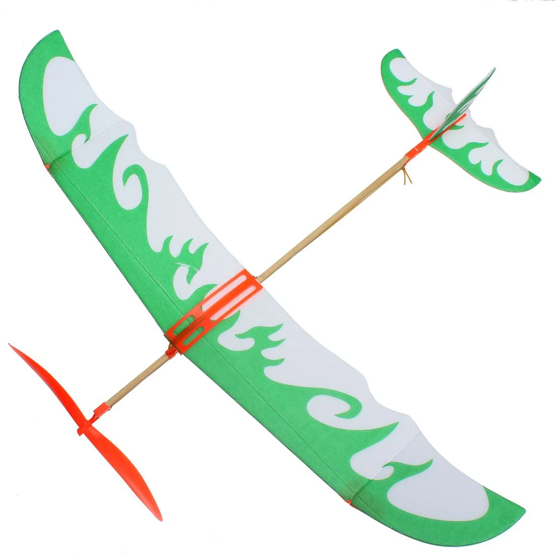 Buy Wholesale!DIY Kids Early Education Toy Rubber Band Powered Glider Plane