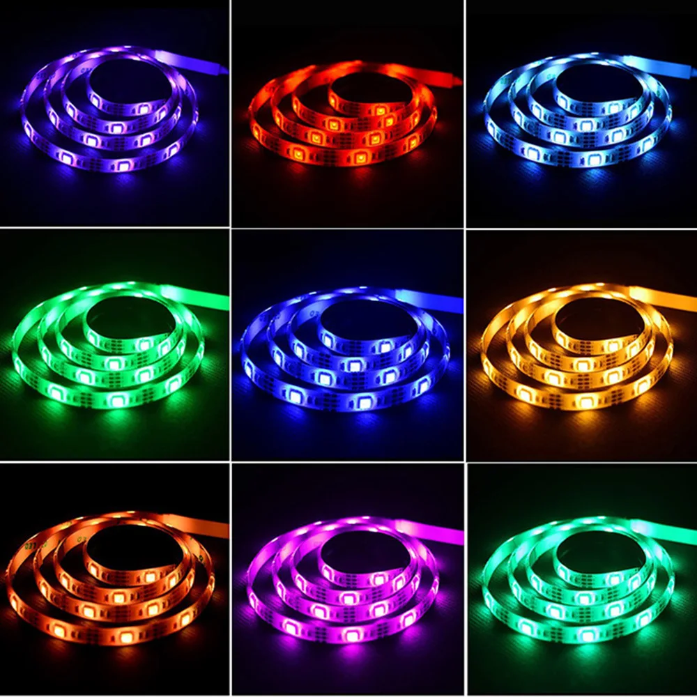 5 M 12 V Светодиодные ленты свет SMD5050 RGB синий и красный цвета зеленая led-лампа домой украшение праздника Светодиодные ленты