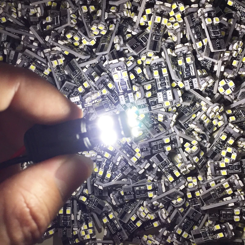 Светодиодная CAN шина Canbus T10 8SMD 3528 1210 без ошибок OBC 194 168 W5W белая|Сигнальная лампа| |