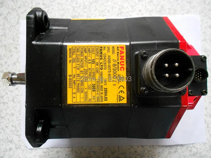 FANUC alpha servo spindle motors A06B-0075-B003 for 100% tested ok