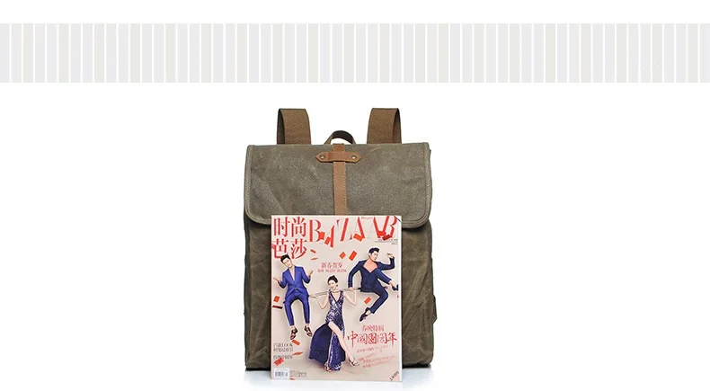 M223 Роскошные парусиновые кожаные рюкзаки для подростков, водонепроницаемые дорожные рюкзаки, винтажные рюкзаки для студентов, ретро рюкзак