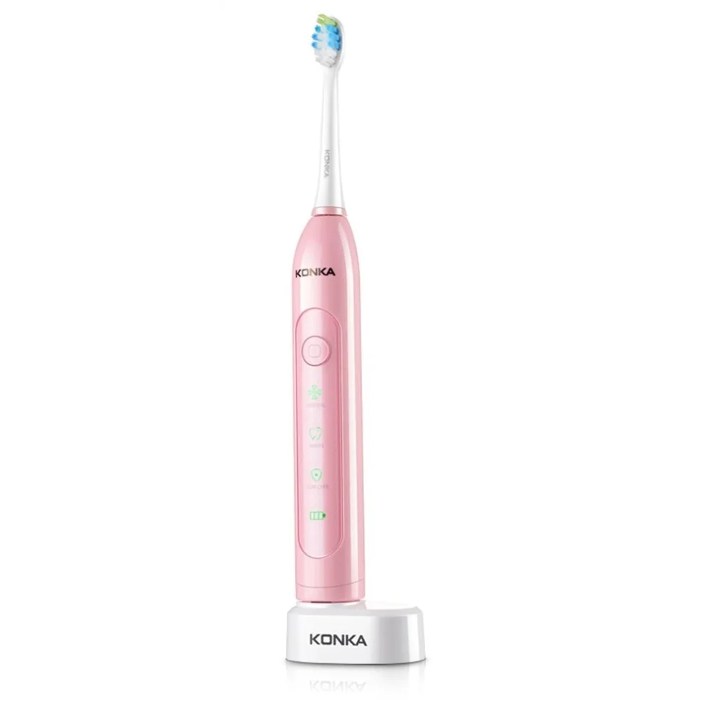 

KONKA Electric Toothbrush Ultrasonic Waterproof Brushing Smart Timer Deep Clean Mode Wireless Inductive Charging Toothbrush
