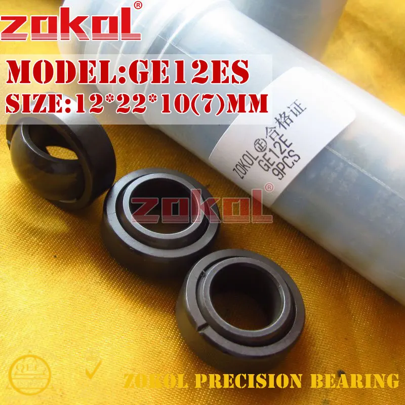 Подшипник ZOKOL GE12E GE12ES радиальный Сферический Гладкий подшипник 12*22*10(7) мм|bearing