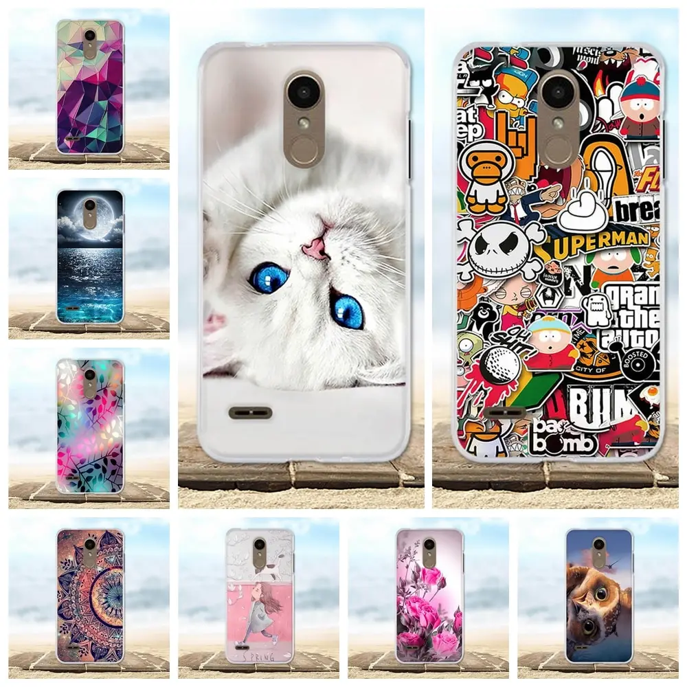 

FOR LG K8 2018 Case Silicone TPU Cover For LG K9 Case 3D Cute Flower Protective Coque For LG K8 2018 / K9 Phone Cases 5.0 inchs