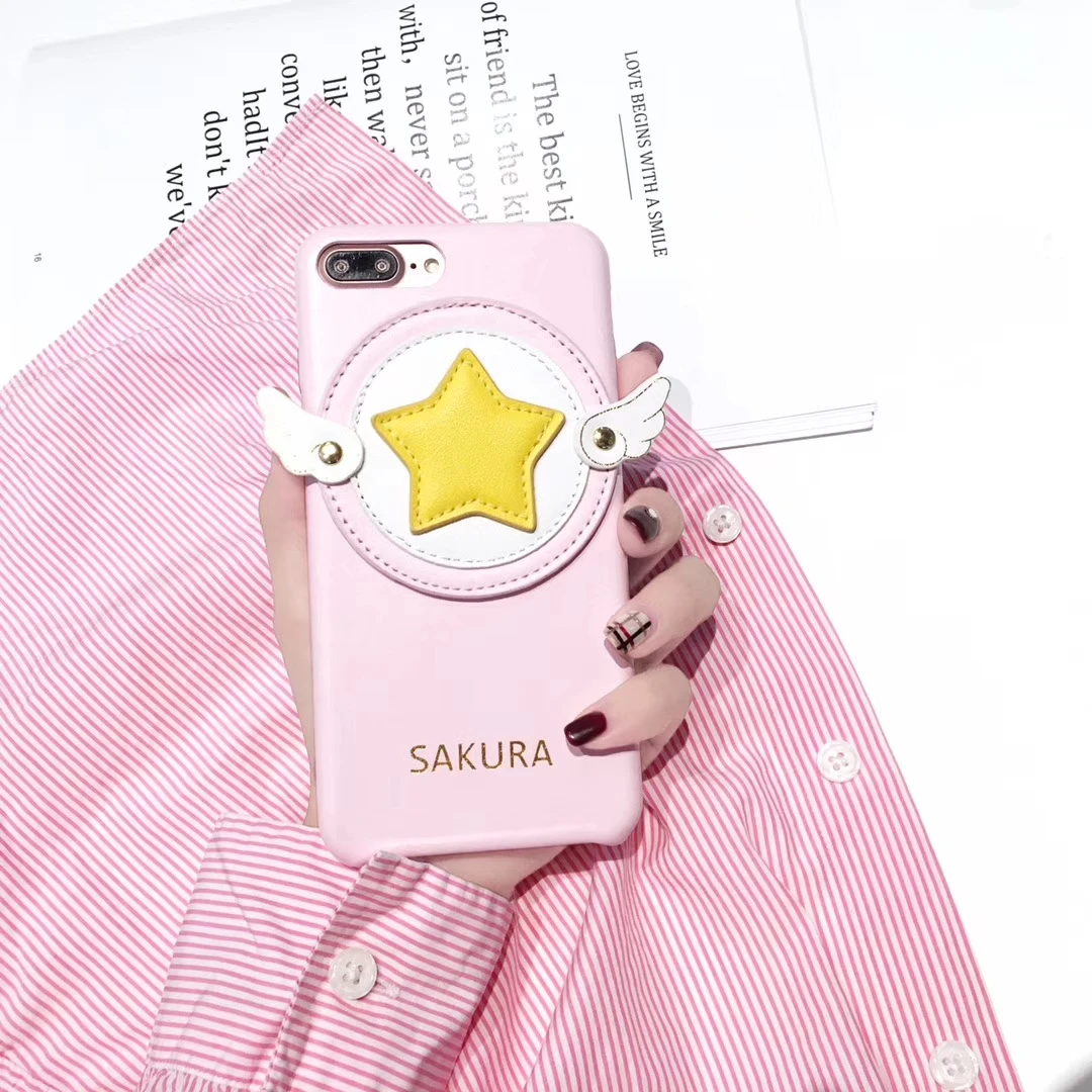 Чехол для телефона Sailor Moon iPhone 7 6S 8 6 Plus X XR XS Romance Cherry Blossom Мягкий ТПУ розовый Сакура