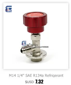 M12 1/4 ''sae R12 R22 R600a хладагента можете нажать раздаточного клапана