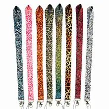 1 шт. леопардовые Брелоки для ключей, держатели для значков, чехлы для телефонов с животными и кольцом для ключей