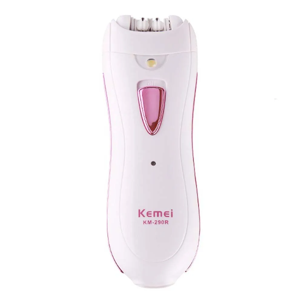 Kemei 290R женский электробритва для волос с мешком перезаряжаемый женский эпилятор Многофункциональный бикини линия ног подмышек тела волос