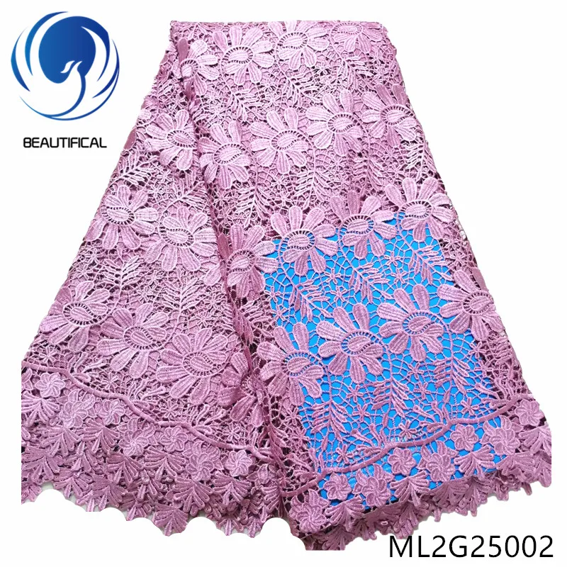 

BEAUTIFICAL Embroidery Cord Lace Guipure Lace Fabric 2019 African Lace Colth Guipure ML2G250