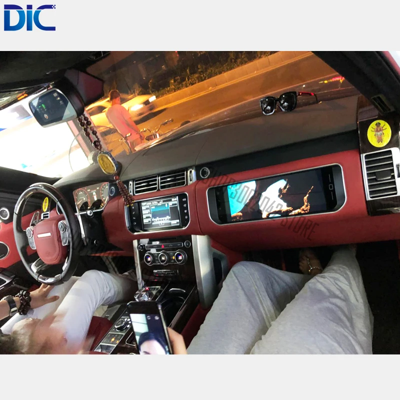 Perfect DLC Full touch screen 5 colors 12 inch entertainment monitor Android First officer copilot for Land Rover Range Rover vogue 4