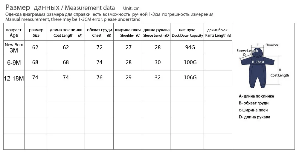 Купить 1 получить бесплатно 30 градусов SP SHOW зима 90% белый пуховик для маленьких