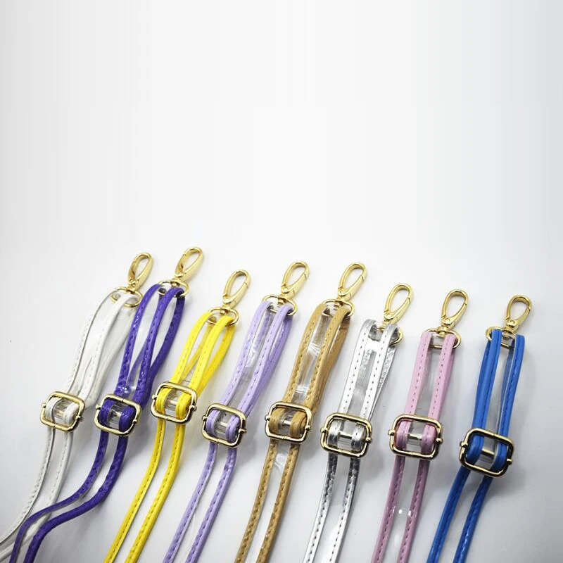 

120CM PVC Handles Shoulder Bags Accessories Parts Bag Straps Gold Buckle Handbags Straps Replacement Girls Bag Belts 2019 new