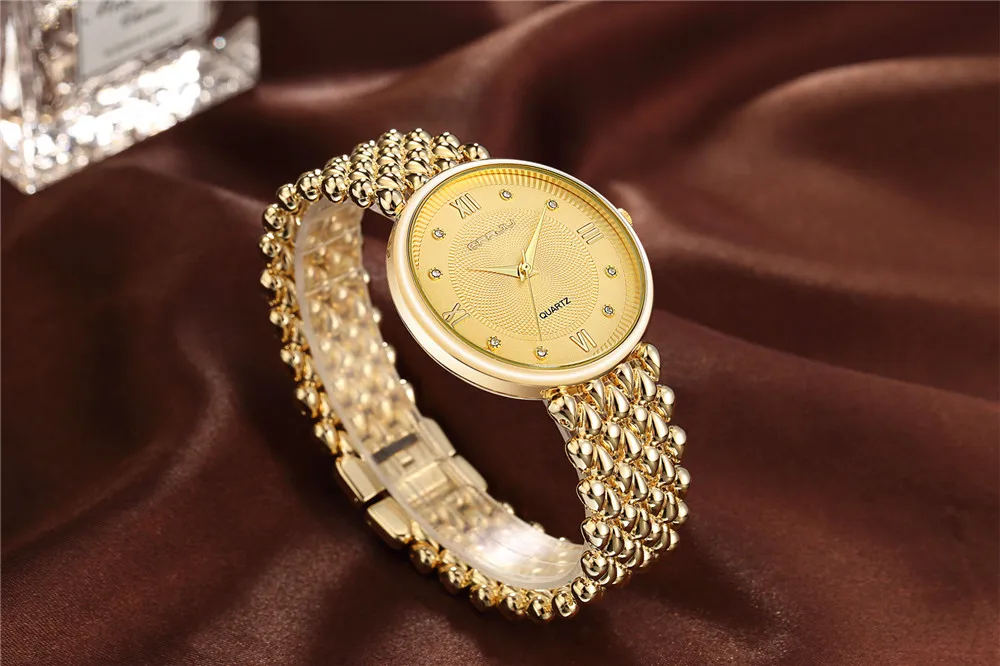 CRRJU Горячая Мода бренд Relogio Feminino женские часы из нержавеющей стали дамские модные повседневные часы кварцевые женские часы