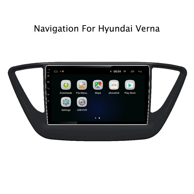 NaviTopia Android 8 1 автомобильный DVD gps Мультимедиа Аудио плеер для Hyundai Verna Solaris 2017