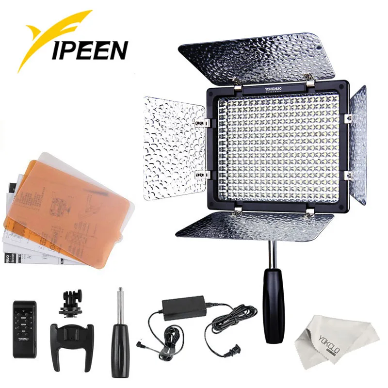 

YONGNUO YN300 III 3200K-5500K 300 LED Light On Camera Lighting With AC Power Adapter Charge