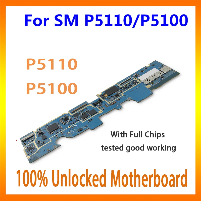 

Original for Samsung Galaxy Tab 2 P5110/P5100 motherboard unlocked mainboard Android tab panel for samsung P5110/P5100 card/fee