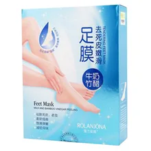 1 пара детская отшелушивающая бамбуковая маска для молока подставка уксус пилинг ремонт щётка-очиститель для ног кутикулы мертвой кожи Уход за ногами красота