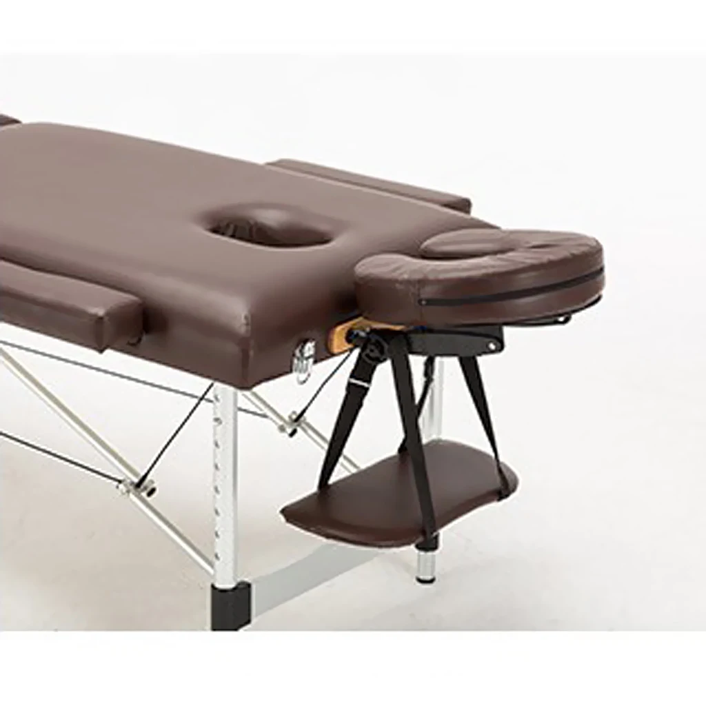 Adjustable Height Face Cradle + Foam Facial Rest Down Cushion + PU Leather Arm Support Pillow Set For Massage Table Bed