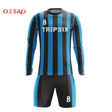 Пользовательские счет полный длинный рукав женская футбольная трикотажная форма комплект