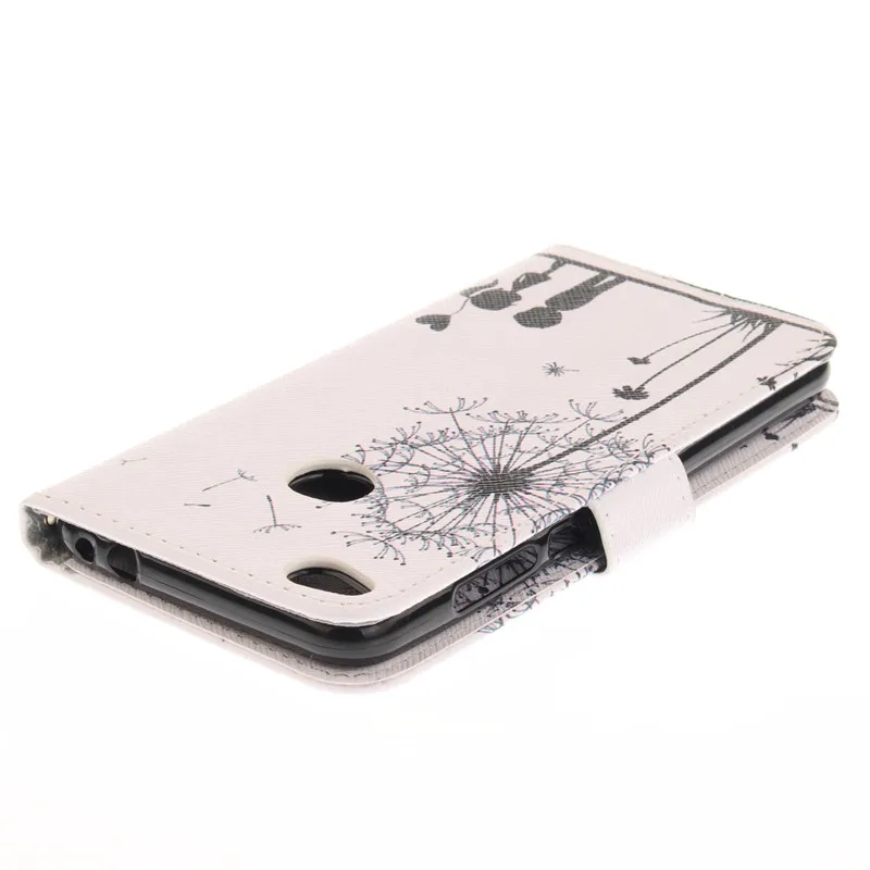 Flip Fundas de cuero para Fundas Huawei P8 Lite 2017 caso coque Huawei Honor 8 Lite caso Cove cartera teléfono caso