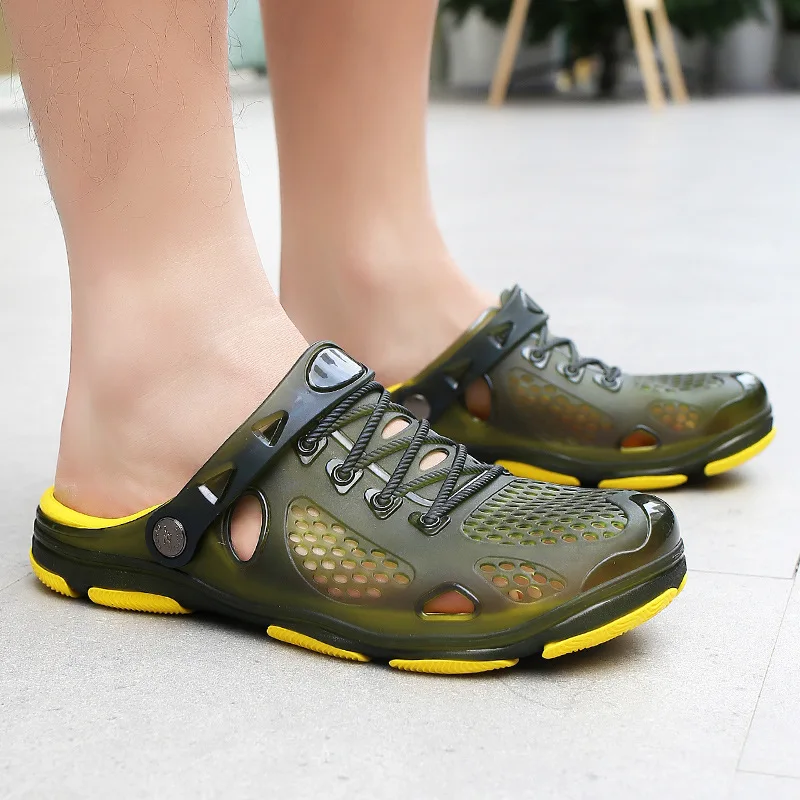 Merkmak Sandals Mens Shoes Summer Clogs Men's Beach Sandals Outdoor Zuecos Men Slippers Sandalias Hombre Size 40-45 Merkmak Sandals Mens Shoes Summer Clogs Men's Beach Sandals Outdoor Zuecos Men Slippers Sandalias Hombre Size 40-45