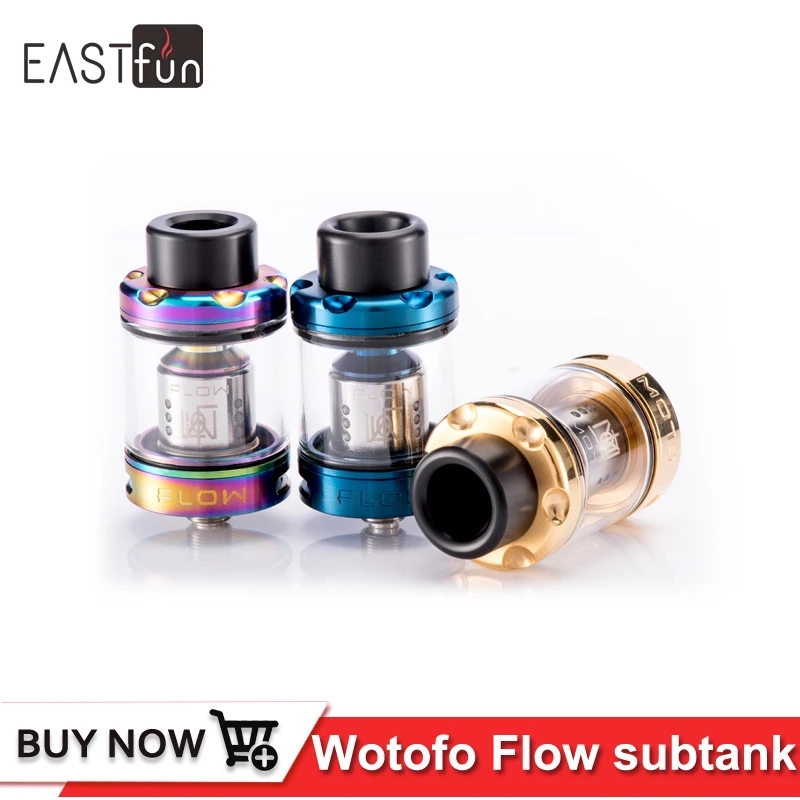Новые цвета оригинальный атомайзер Wotofo Flow Subtank RTA с дрип-типом 510 бак Sub ohm 4 мл 2
