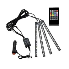 New 12V 4 In 1 Interior Voice Control LED Atmosphere Light font b Lamp b font