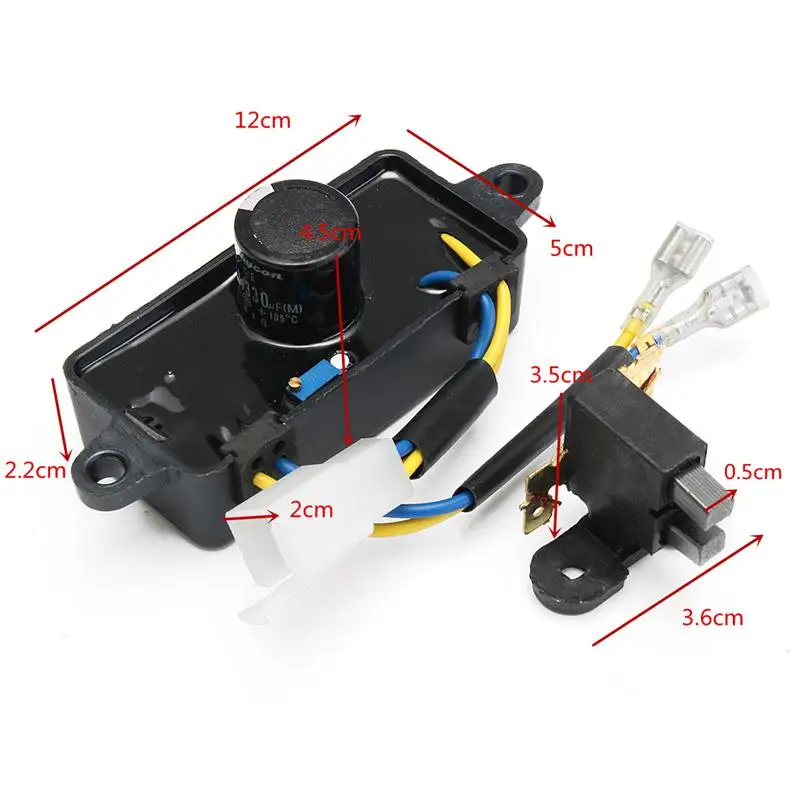 Прямоугольник 2KW-3KW автоматический регулятор напряжения бензиновый генератор AVR+ углеродная щетка продвижение