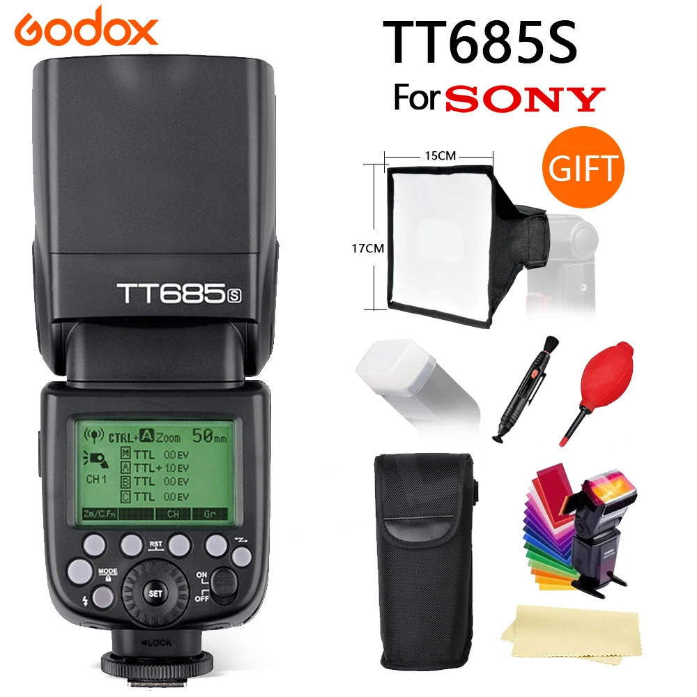Godox tt685 GN60 TTL высокое Скорость Камера flash lite для Sony S Бесплатная доставка +