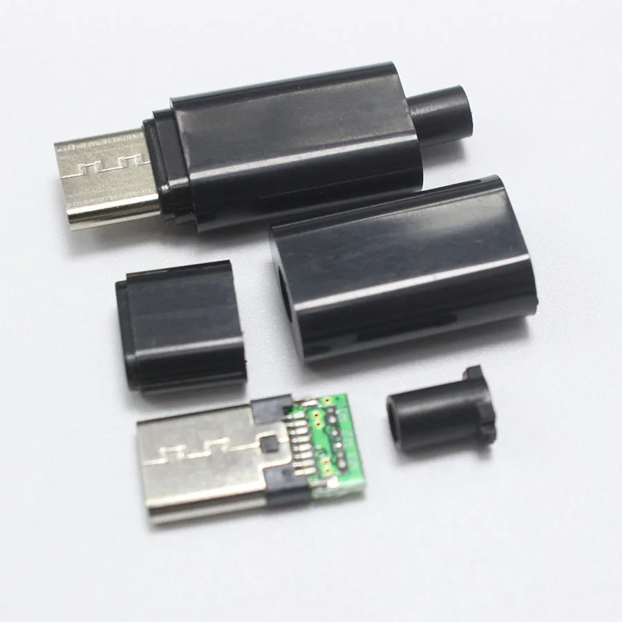 NinthQua 1 комплект USB 3 Тип C штекер типа сварочный 4 в PCB разъем для Apple iPhone 5 ipad и т.