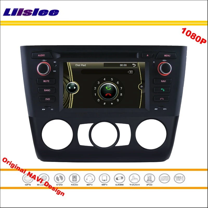 Best Liislee For BMW E88 1 Series 2004 Onwards Convertibl Stereo Radio CD DVD Player GPS 1080P HD Screen System Original NAVI Design 4