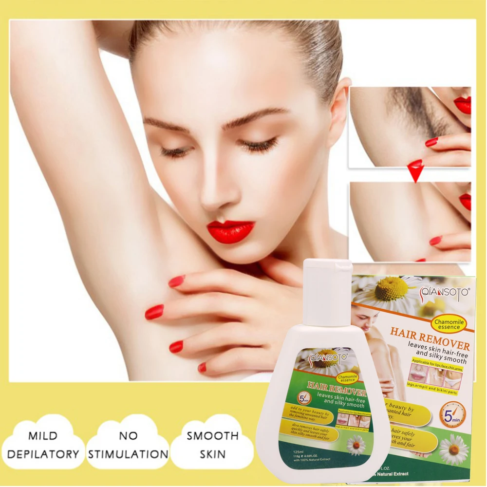 

QIANSOTO Permanent Hair Removal Cream Gentle and Non-irritating Chrysanthemum Hair Removal Cream TSLM1