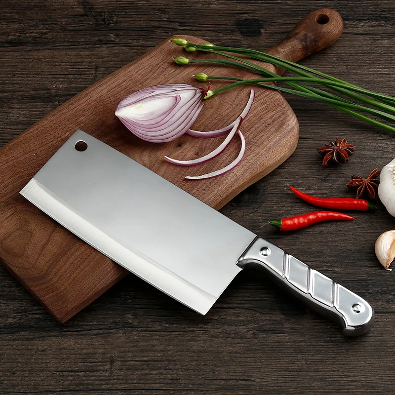 Stainless Steel Medium Duty Cleaver Chef Butcher Chopping Knife Heavy Duty Meat Cleaver Very Sharp and Durable Kitchen Knife