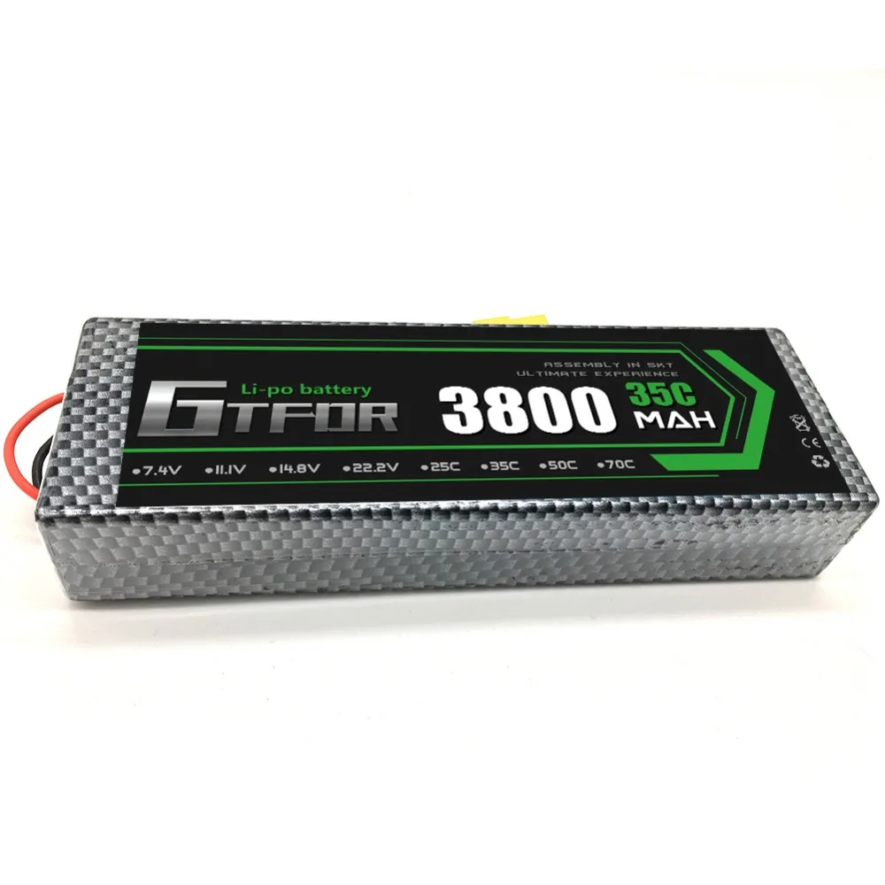 Жесткий чехол DXF 3800 мАч Lipo 35C 2S 7 4 В литиевая батарея ПВХ высокой мощности