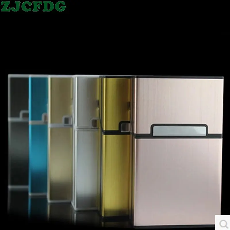 

Creative Personality of New Super Thin Fashion Pipe in 2019 Ultra Thin Metal Box Aluminum Alloy Gift Box Mini Cigarette Box