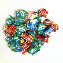 Wholesale 50pcs Random Mixed Robot Shoe Decoration Car Shoe Charms fit Children Croc Shoes Accessories Birthday Party Gifts