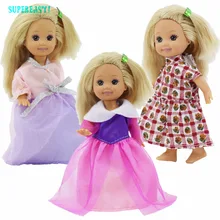 Случайный 5 комплект милый мини наряд блузка брюки верх низ платье одежда для Барби сестричка Келли Размер куклы детские игрушки