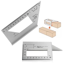 Stop aluminium Gauge Square 45 stopni 90 stopni kątomierz linijka kątowa dla Carpenter narzędzia do obróbki drewna