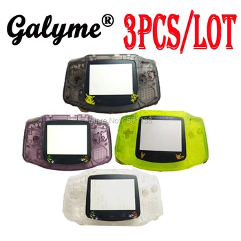

3pcs/lot Full Parts Replacement Housing Shell Pack Fit For GameBoyAdvance With Limited Cartoon Screen Lens GBO DMG Boy Advance