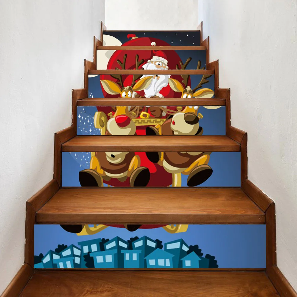 DIY Steps Sticker Removable Stair Home Christmas Decor home decoration accessories wall для дома stickers | Дом и сад