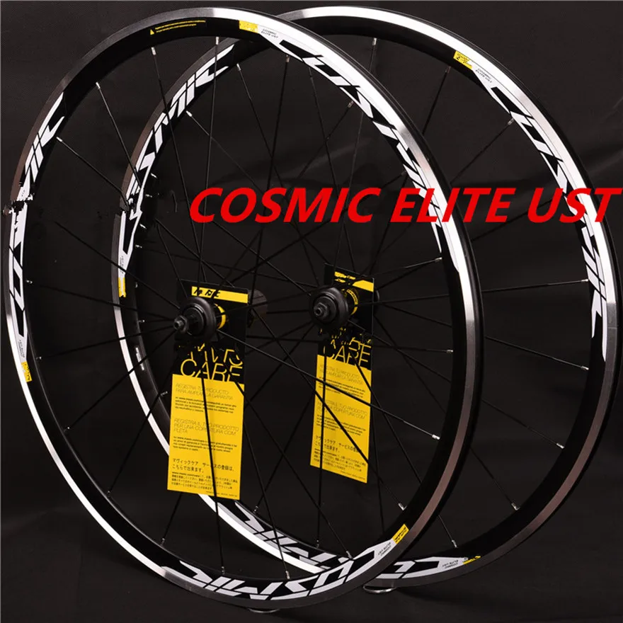 Excellent Cosmic ELITE UST 700C Alloy Wheels Road Bicycle Bike Wheel V Brake Wheelset Wheels Clincher Rims 0