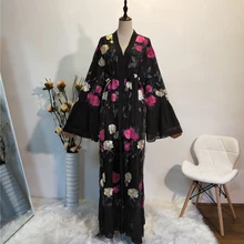 Best Offers Ramadan Kimono Abaya Robe Femme Dubai Cardigan Muslim Dress Women Kaftans Caftan Marocain Qatar Elbise Turkish Islamic Clothing Best Offers Ramadan Kimono Abaya Robe Femme Dubai Cardigan Muslim Dress Women Kaftans Caftan Marocain Qatar Elbise Turkish Islamic Clothing