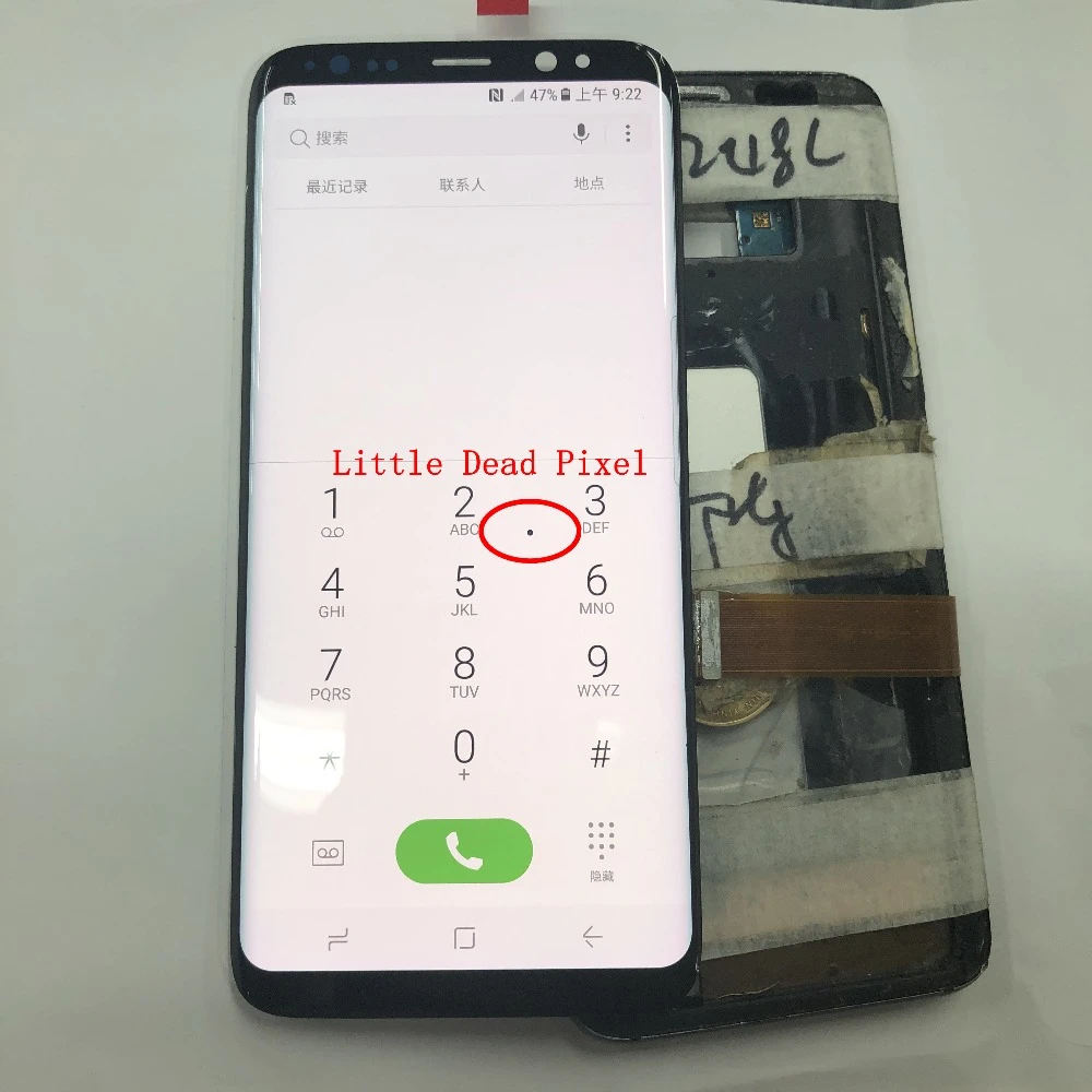 For S8 LCD Replacement For SAMSUNG Galaxy S8 G950 G950F Display With Frame Touch Screen Parts For Galaxy S8 with Dead Pixels     (1)