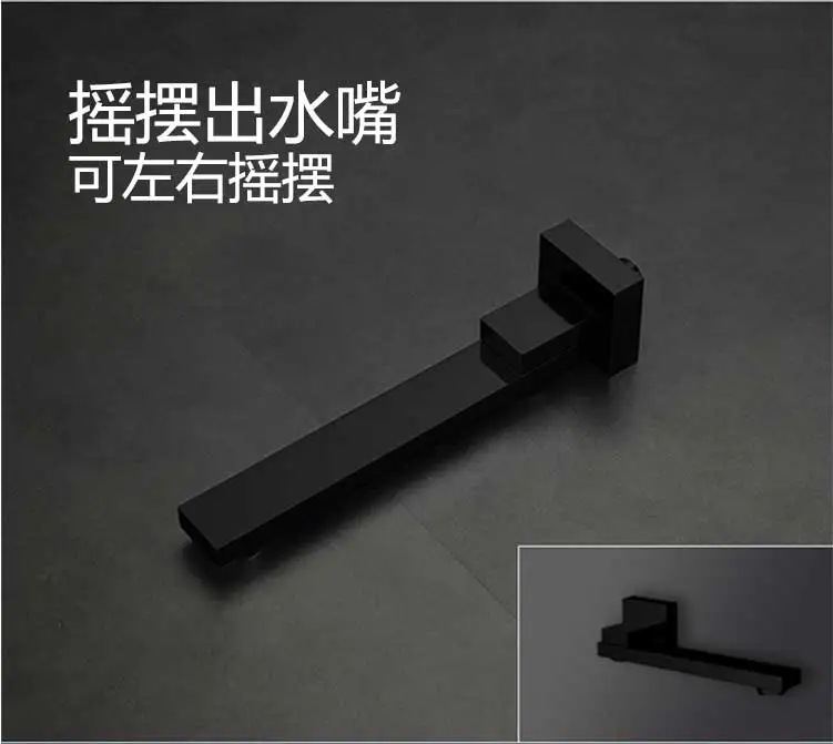 美国佐伸淋浴花洒套装全铜瀑布沐浴花洒黑色恒温花洒暗装嵌入墙式-淘宝网_25
