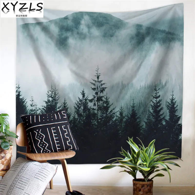 Us 16 5 Xyzls Landscape Wall Tapestry Natural Scenic Deco Background Cloth Scenery Bedroom Tapestry Ceiling Curtain Shawl Pinic Mat In Tapestry From